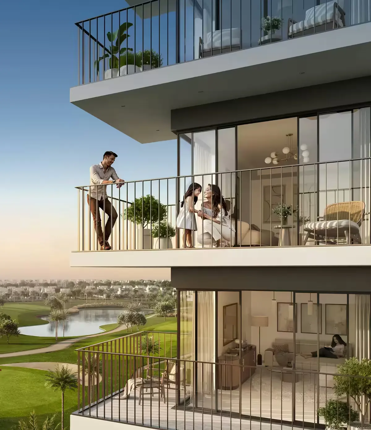 Golf Vale 3-Bedroom Townhouse layout at Emaar South